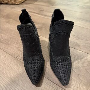 Gianni Bini Brees Rhinestone Metallic Rhinestone Bootie